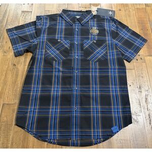 Harley Davidson 115th Anniversary Plaid Shirt Mens Medium NWT 2018 Button Up